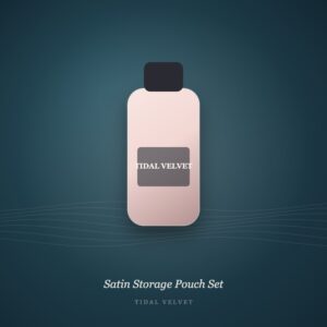 Satin Storage Pouch Set - Tidal Velvet demo product