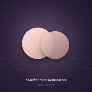 Shoreline Satin Restraint Set - Tidal Velvet demo product